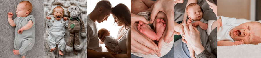 Documentary style newborn photography in a family home in Sussex