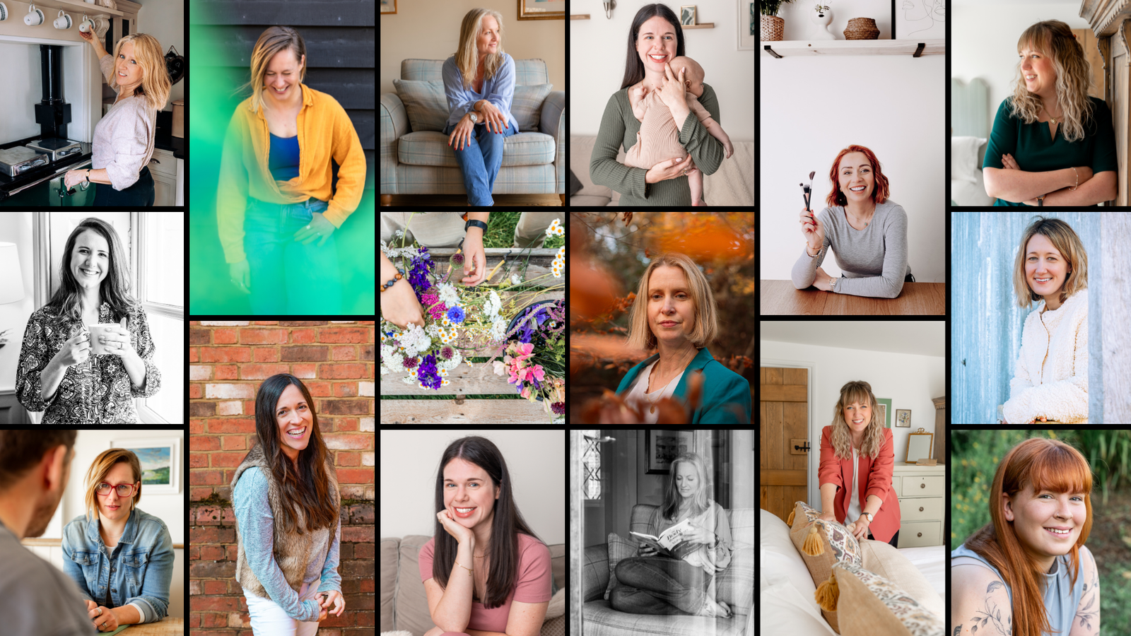 Personal Branding Photography Collage women in business, female founders