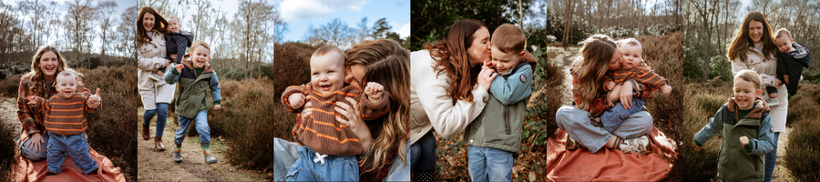 Mum cuddling her children during a Mother’s Day mini photoshoot